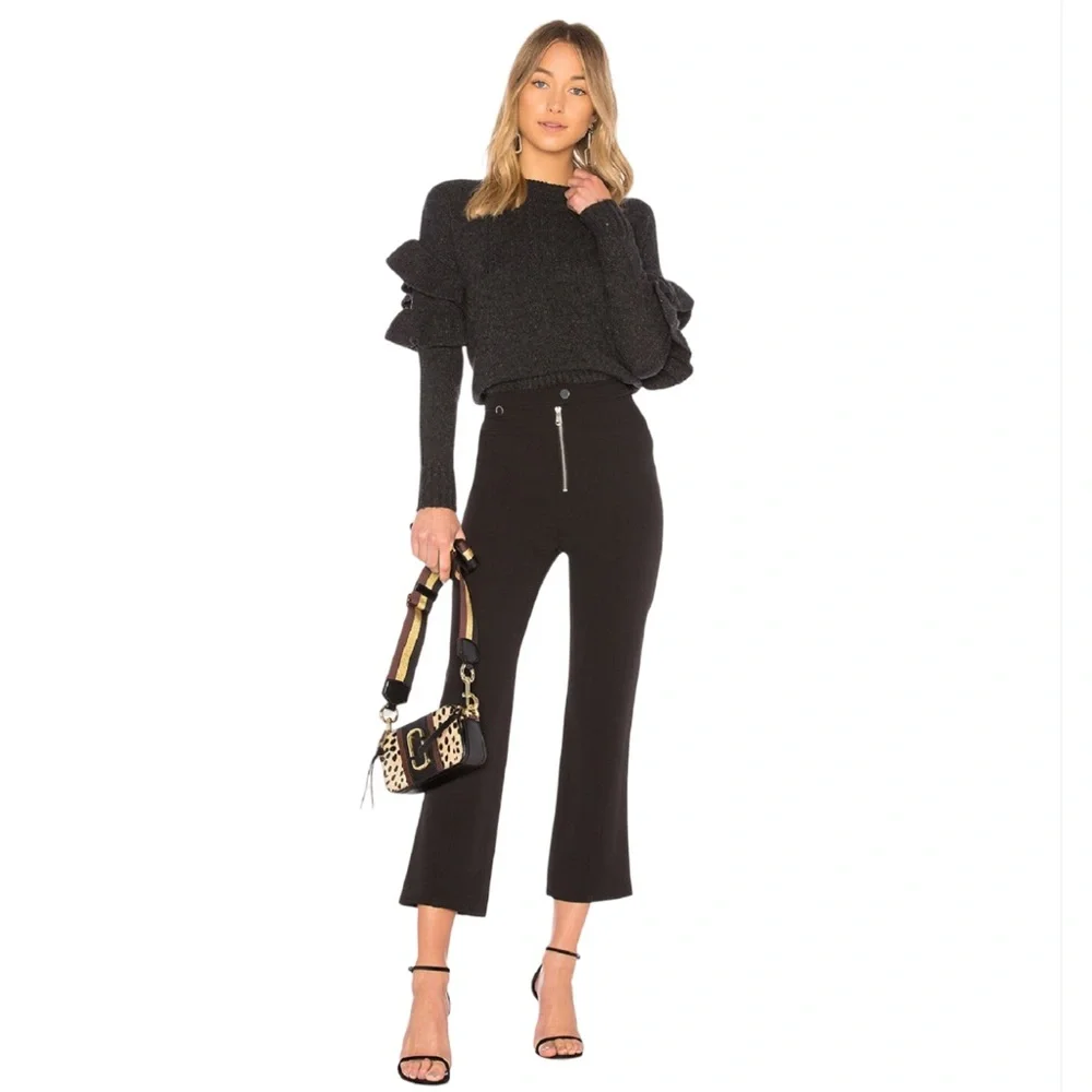 Cinq A Sept Mona Pullover Grey Wool Sweater - Picture 8 of 8